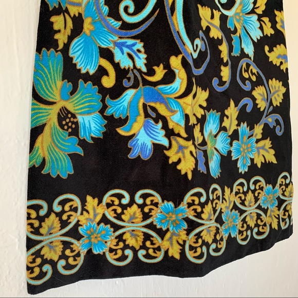 Free People Lost In Paradise Floral Velvet Mini Dress - Picture 12 of 16